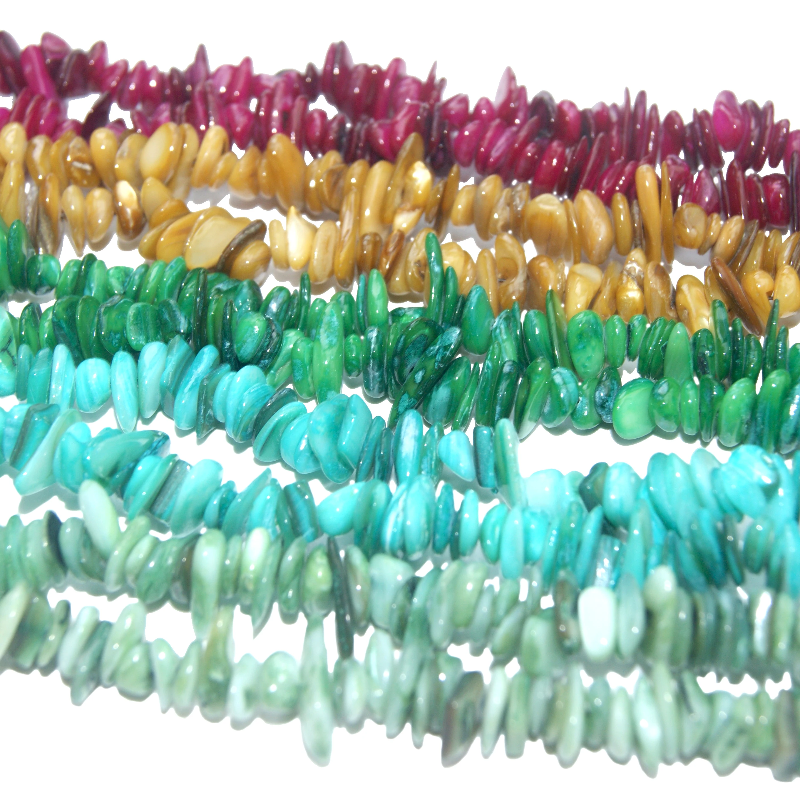 Оптовая продажа естественные ракушки красочные нестандартные бусины для