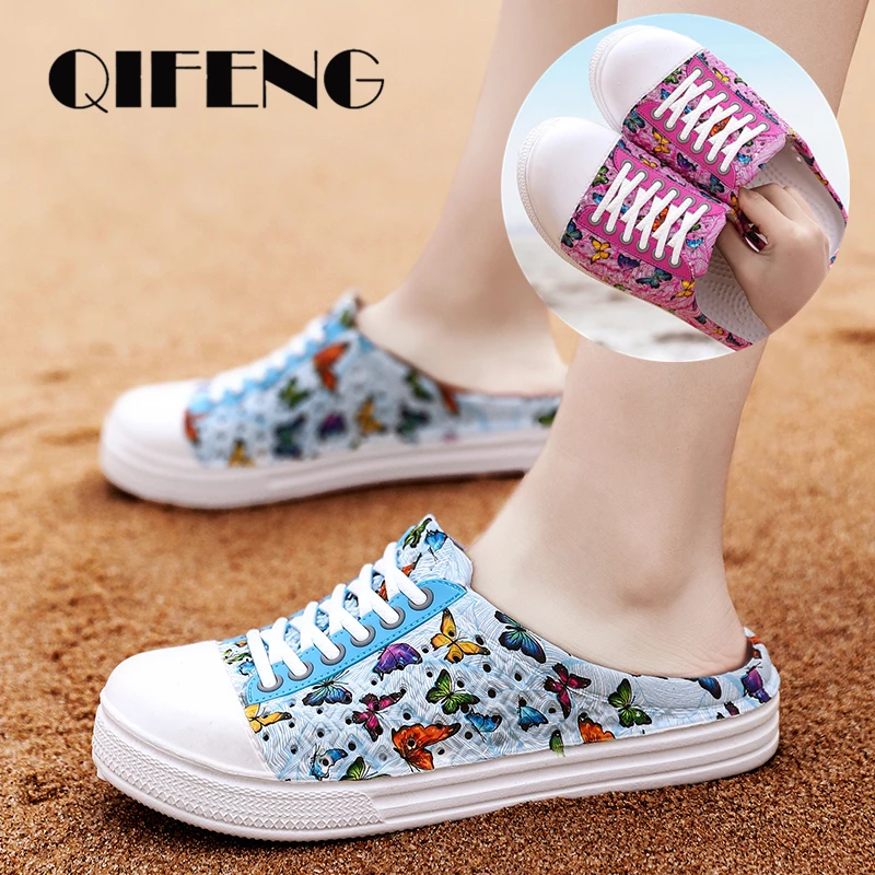 Сандалии желе женские повседневные пляжная обувь летние шлепанцы плоская