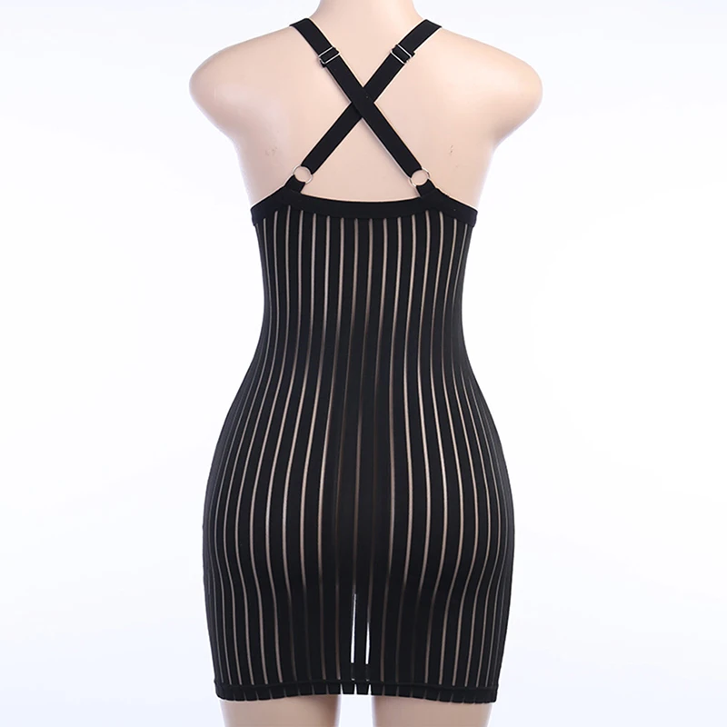 

Women Sexy Rayon Bandage Dress Stitching Meshsling Tight Bandage Dress Party Night Club Bodycon Mesh Dress