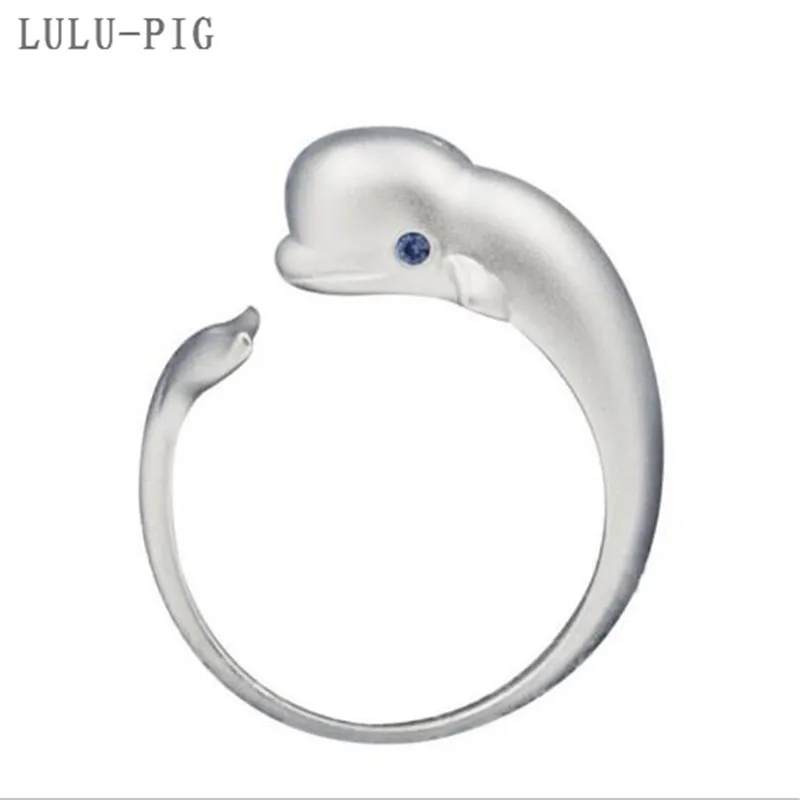 Кольцо LULU-PIG из серебра 925 пробы Корейская версия модного оригинального дизайна
