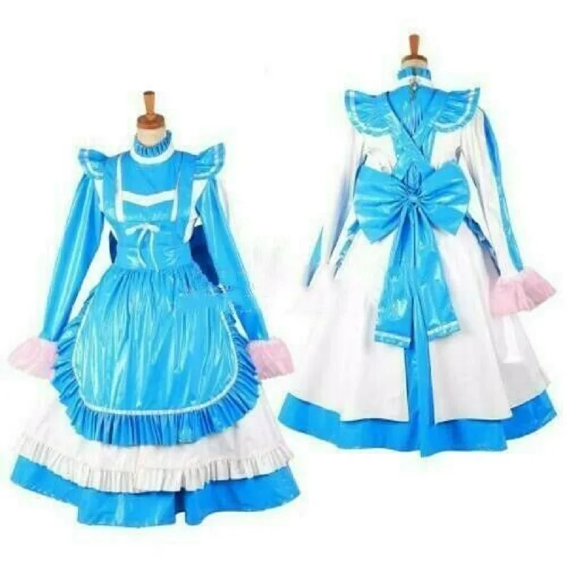 Платье для ролевых игр голубое платье с ярким лицом запираемое индивидуальная