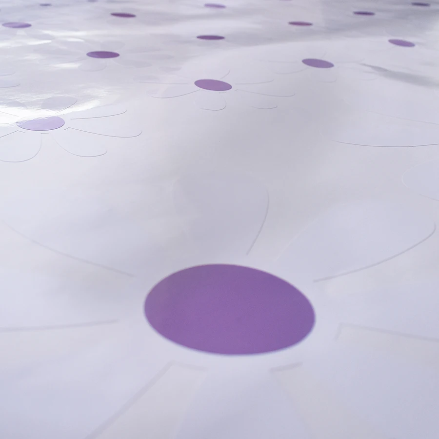 Белый ромашки с розовыми фиолетовыми лепестками цветов графическая виниловая