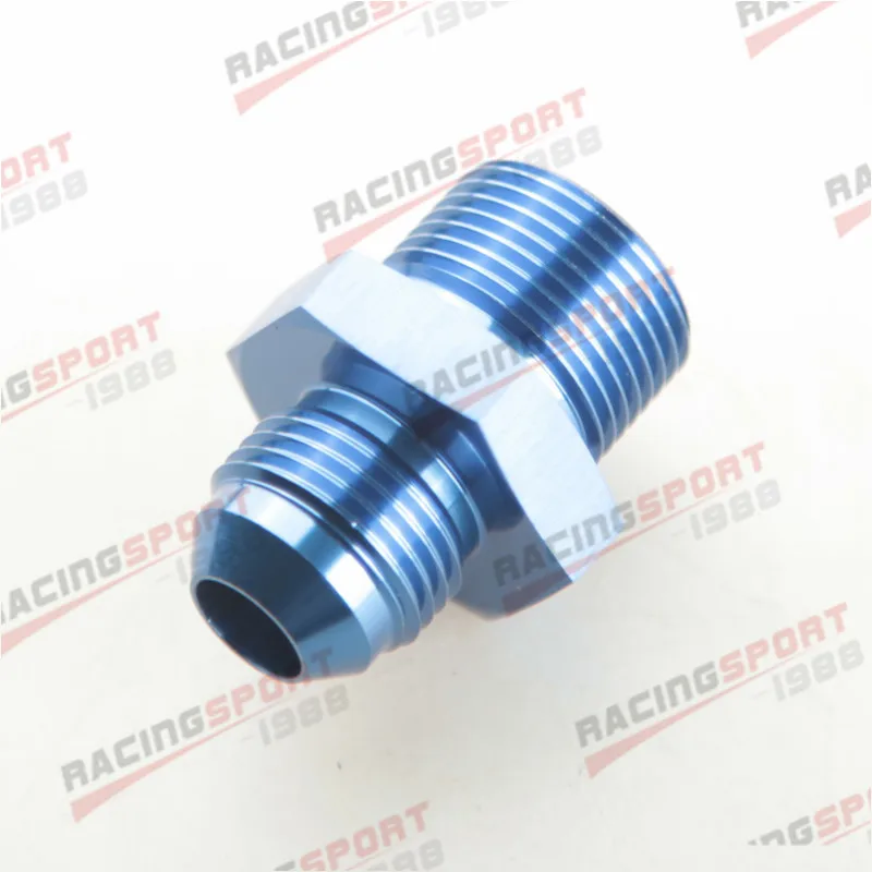 

-8 AN 8AN -8AN AN8 Male Flare To M22x1.5 Metric Straight Fitting Blue
