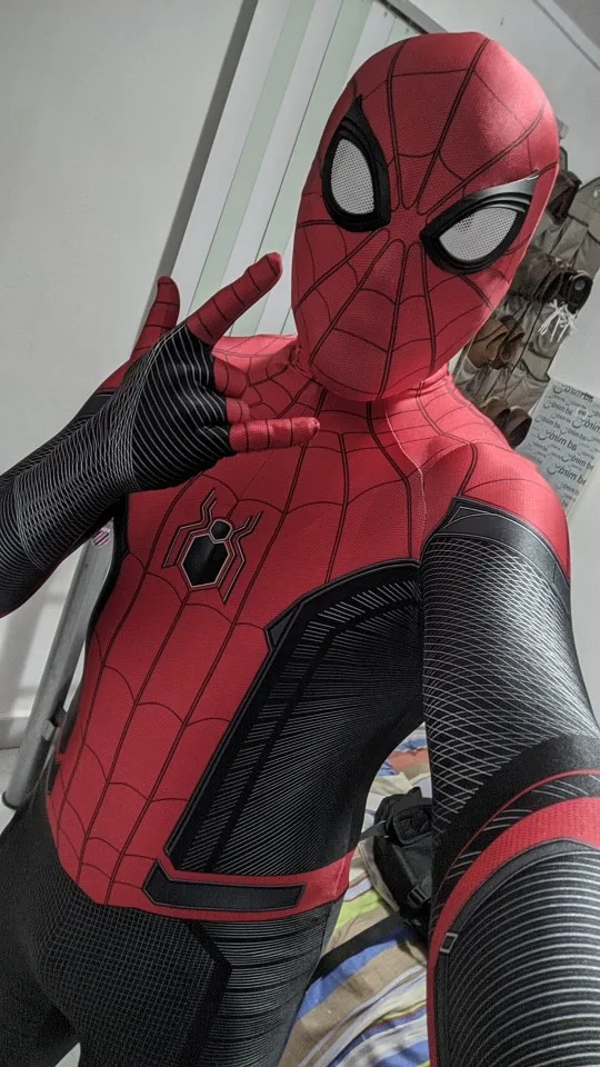 Маскарадный костюм с изображением Питера Паркера из спандекса и лайкры