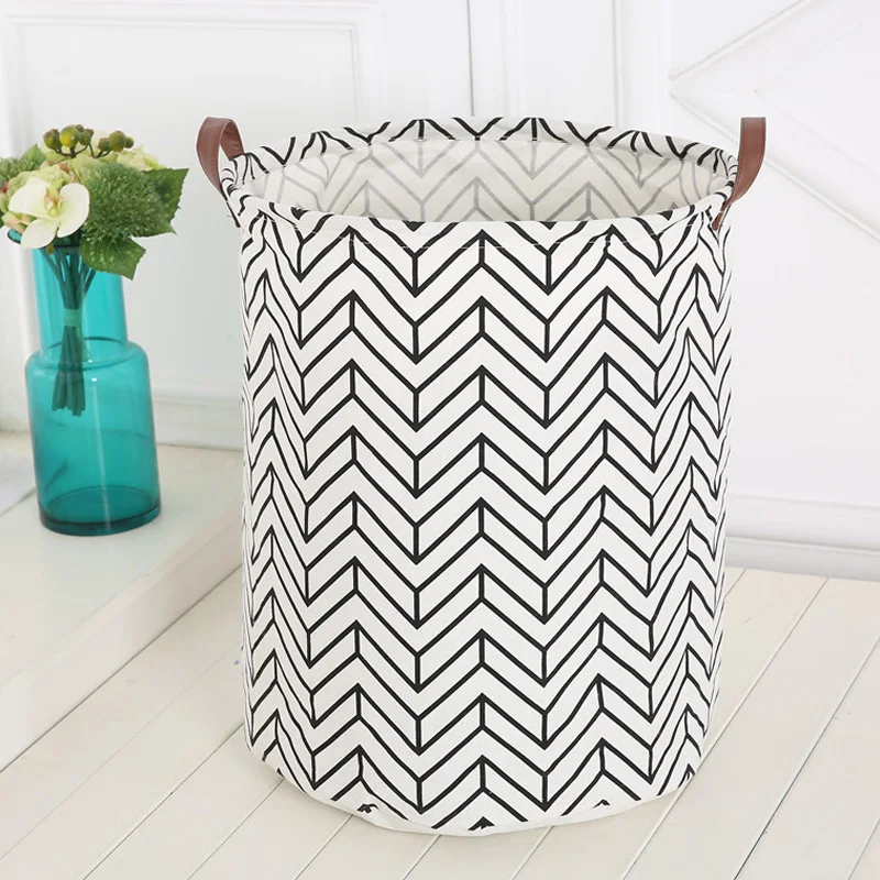 Хорошая большая емкость детская комната игрушки хранения холст корзина для