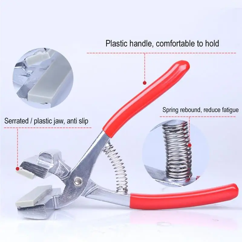 

Zinc Alloy Canvas Stretching Pliers Spring Handle for Stretcher Bars Artist Framing Tool 12CM Width Red Shank Oil Painting Tool