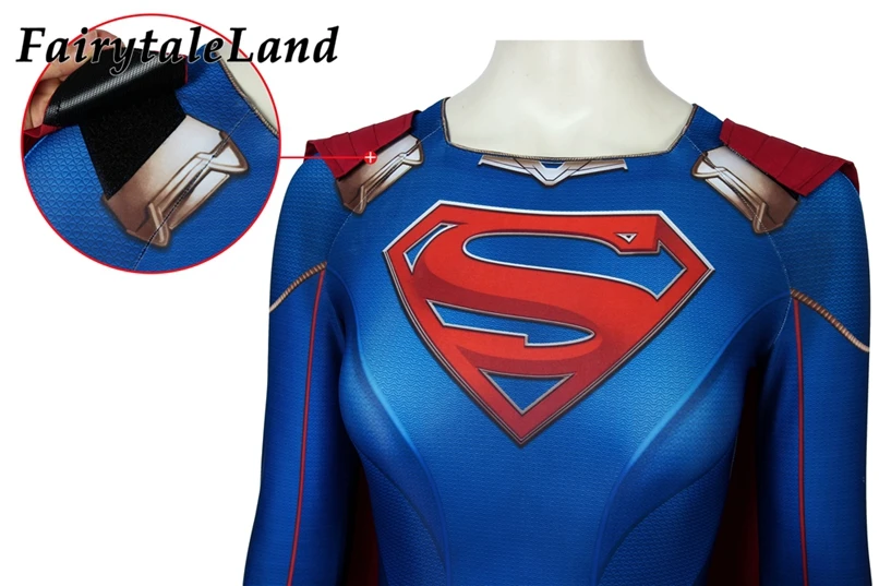 Супергерл сезон 5 костюм 3D печать Косплей комбинезон стрейч Kara Zor-El Danvers сексуальный боди Хэллоуин зентай боди