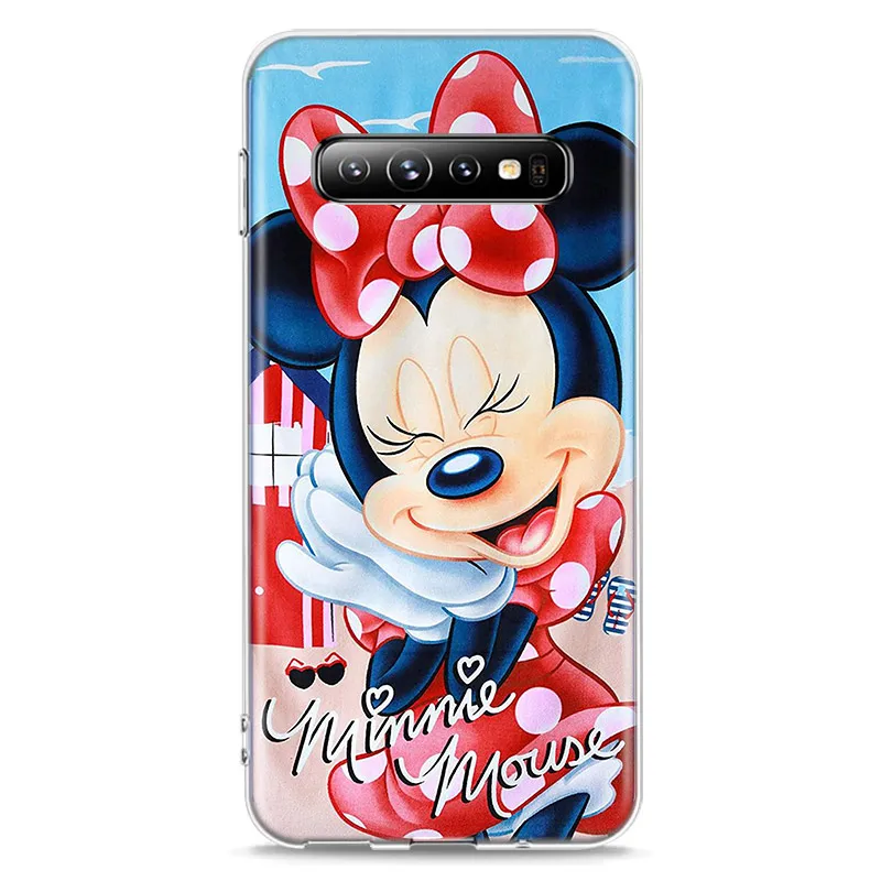 Silicone Cover Funny Mickey Minne For Samsung Galaxy S21 S20 FE Ultra S10 S10E Lite S9 S8 S7 Edge Plus Phone Case