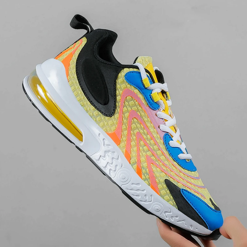 Модная трендовая спортивная обувь дышащие и удобные летающие тканые кроссовки с