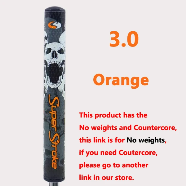 3.0No weights orange Супер Стро* череп новейший клюшки тонкий 2,0/3,0/захват без веса клюшки для гольфа ультра светильник клюшки для гольфа - Цвет: 3.0No weights orange