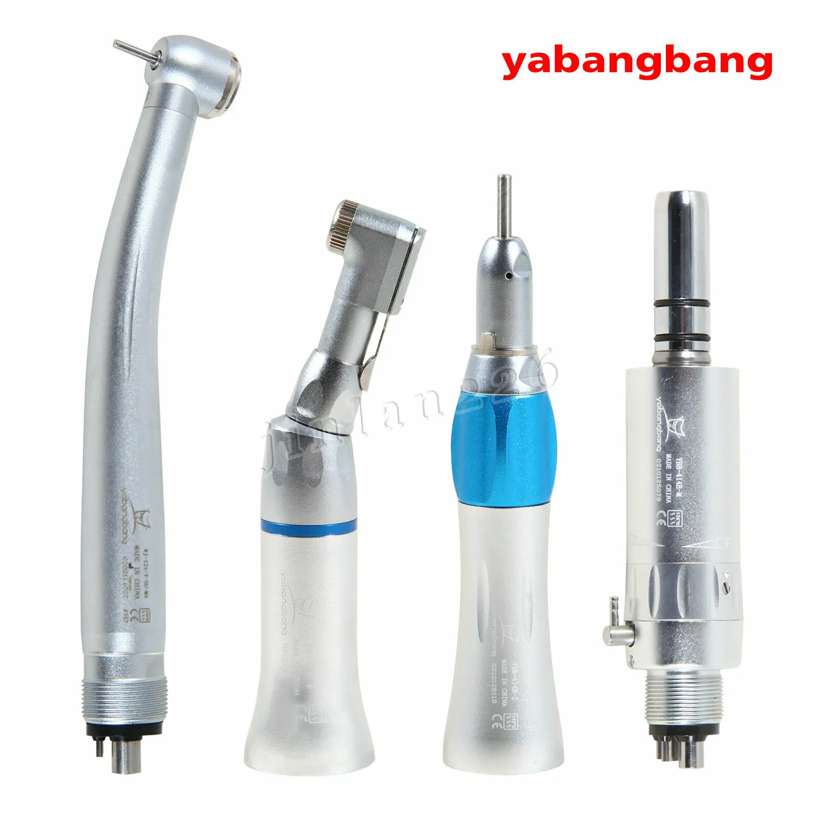 

NSK Style Dental High Low Speed Handpiece External Single Spray Turbine Straight Contra Angle Nose Air Motor 4-Holes