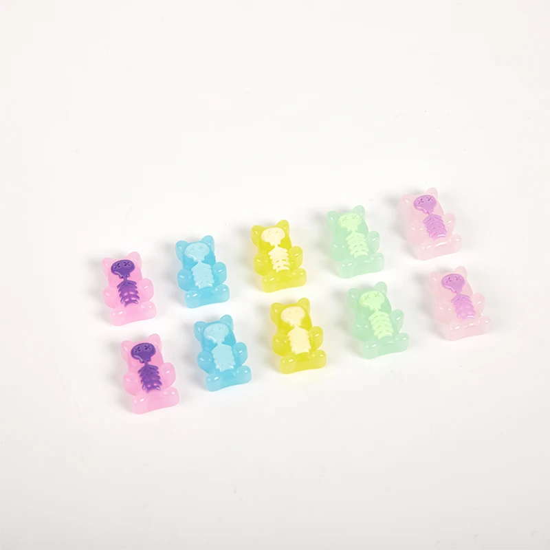 

10pcs Mini Bear Flat Back Resin Cabochons Scrapbooking Diy Jewelry Accessorie