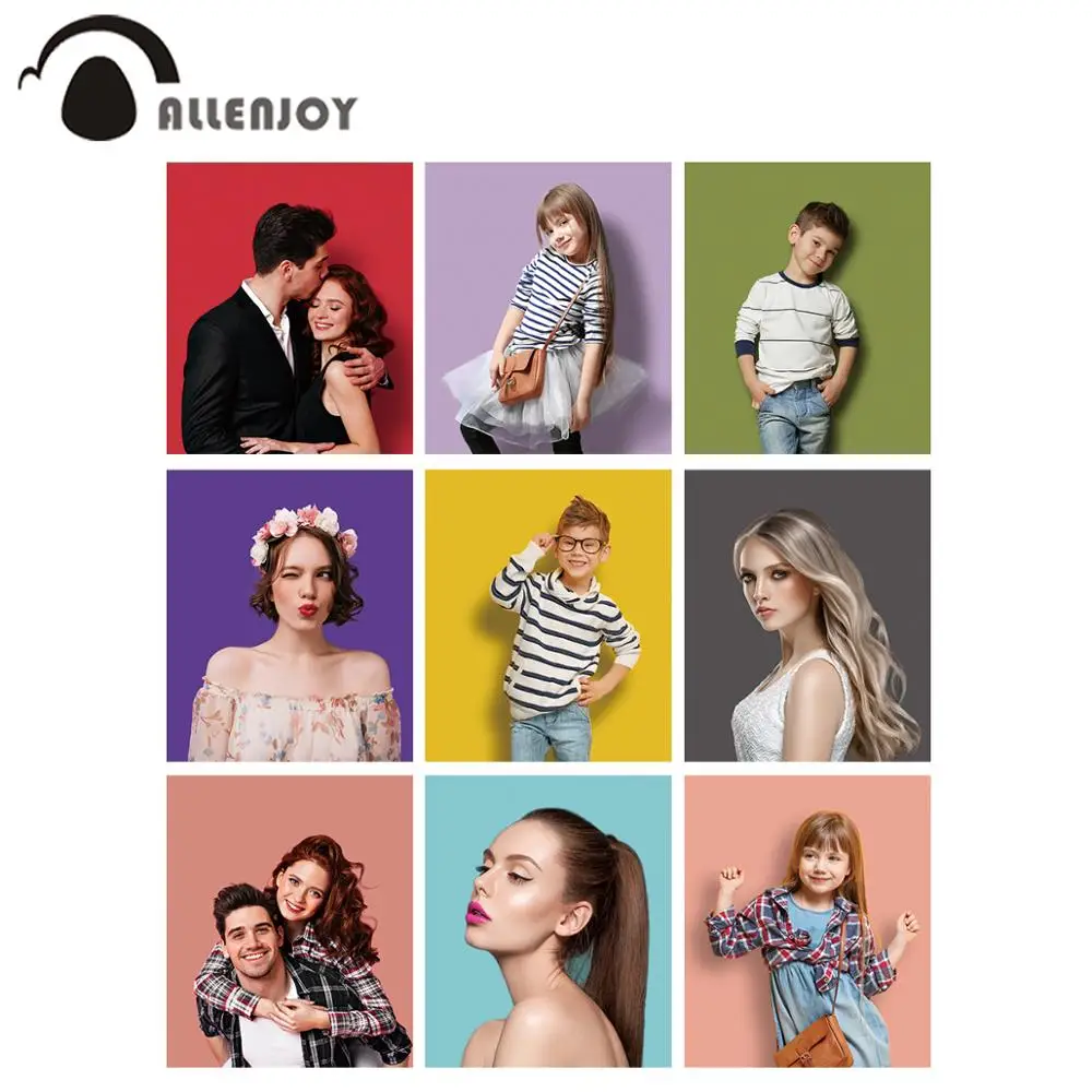 Фон для студийной фотосъемки Allenjoy однотонный 18 дюймов свадьбы Дня Святого