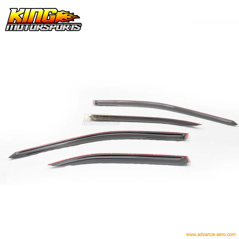 Подходит для 03 06 Mitsubishi Lancer OE солнцезащитный козырек защита от дождя Vent Smoke 4 шт.