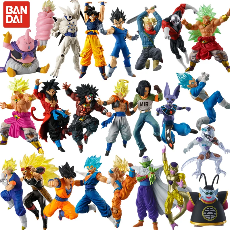

Bandai Dragon Ball Torankusu Broly Gogeta Baby Vegeta Cell Son Gohan Son Goku аниме фигур модель игрушка подарок на день рождения 6-9 см