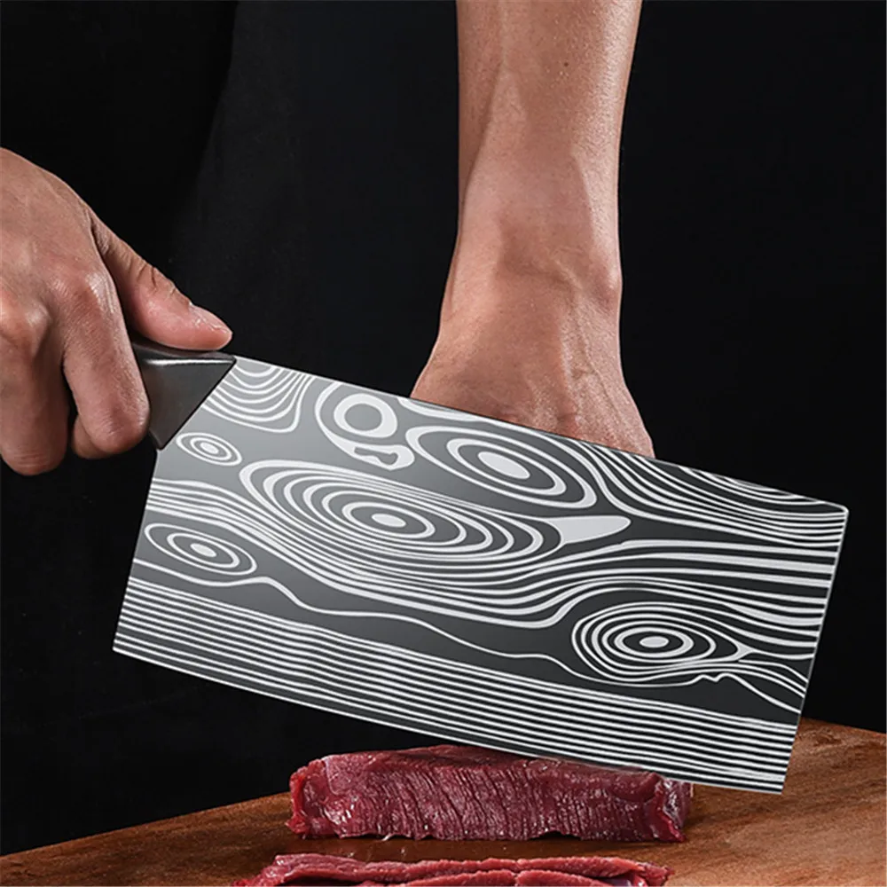 8-дюймовый Кухонный Нож Набор поварских ножей из нержавеющей стали нож для