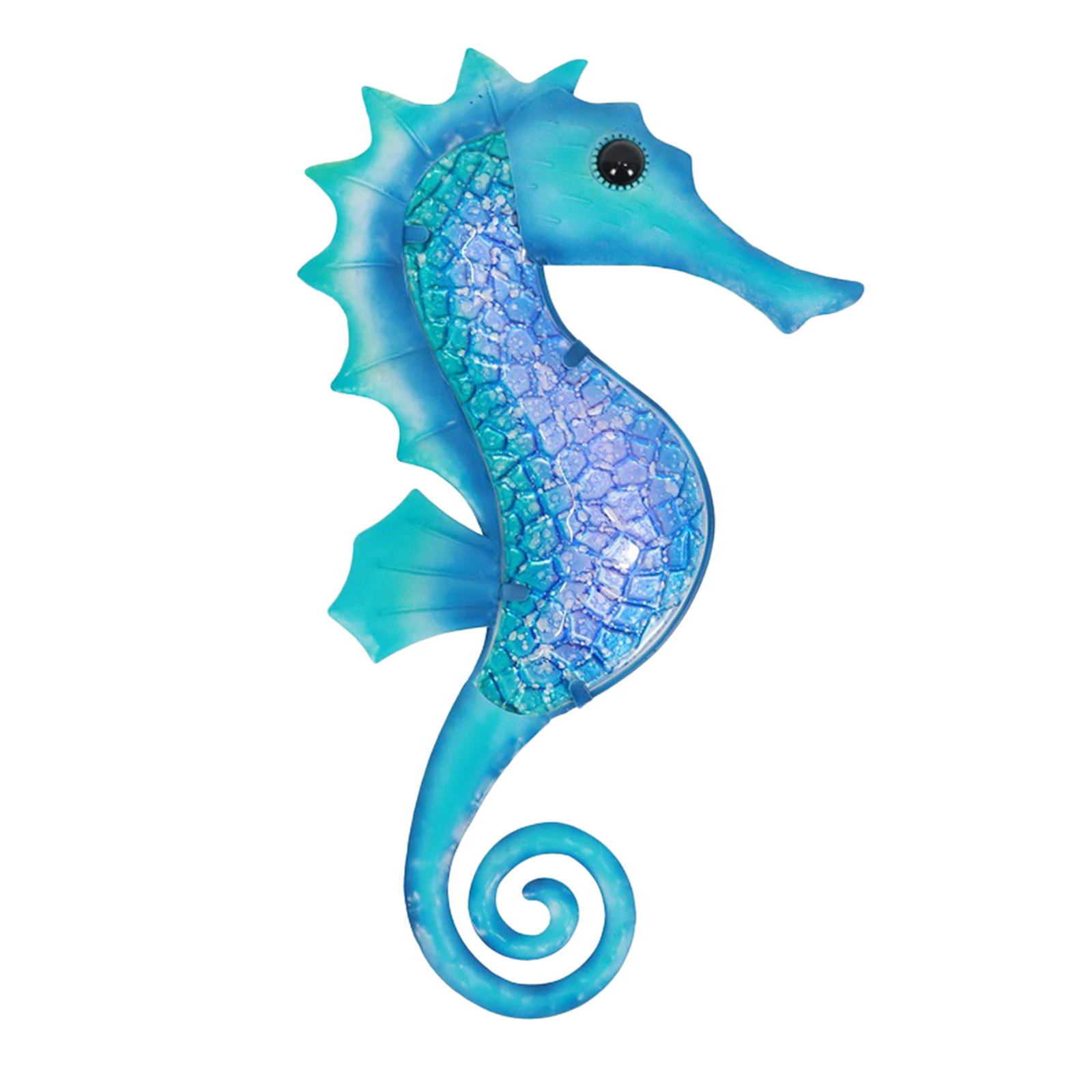

Seahorse Wall Statue Decorative Artwork Sculpture Indoor Outdoor Home Living Room Bathroom Office Fairy Garden Porch Fence