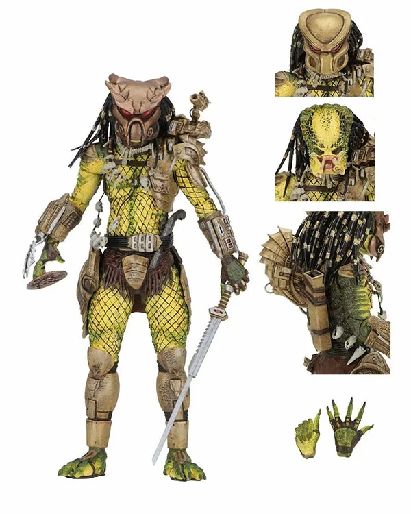 Экшн фигурка NECA Predator eloer:the golden angel ultimate edition Коллекционная модель игрушка в