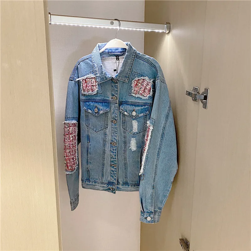 

Blue denim coat 2020 new women's autumn and versatile Korean loose fried Street Shirt Top ins fashion