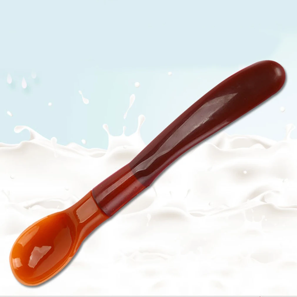 

Soft Silicone Baby Spoon Feeding Spoons Lovely Flatware Tableware Gift For Kids