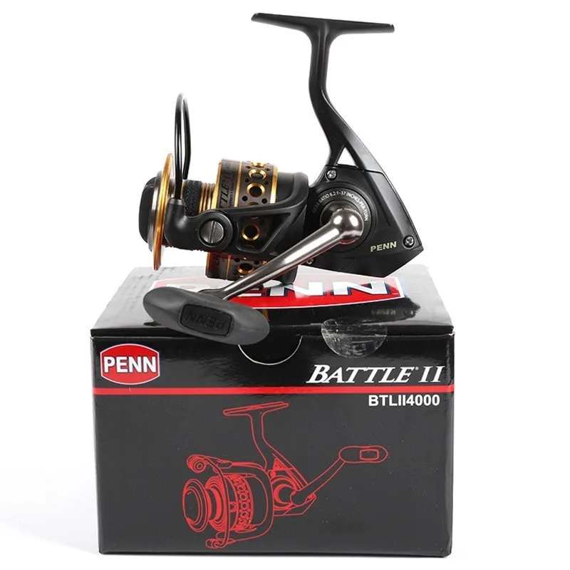 

Original Penn Battle Ii Btl 2500-8000 Spinning Fishing Reel 6bb Big Sea Saltwater Boat Fishing Gear Ht-100 Drag Fishing Reel