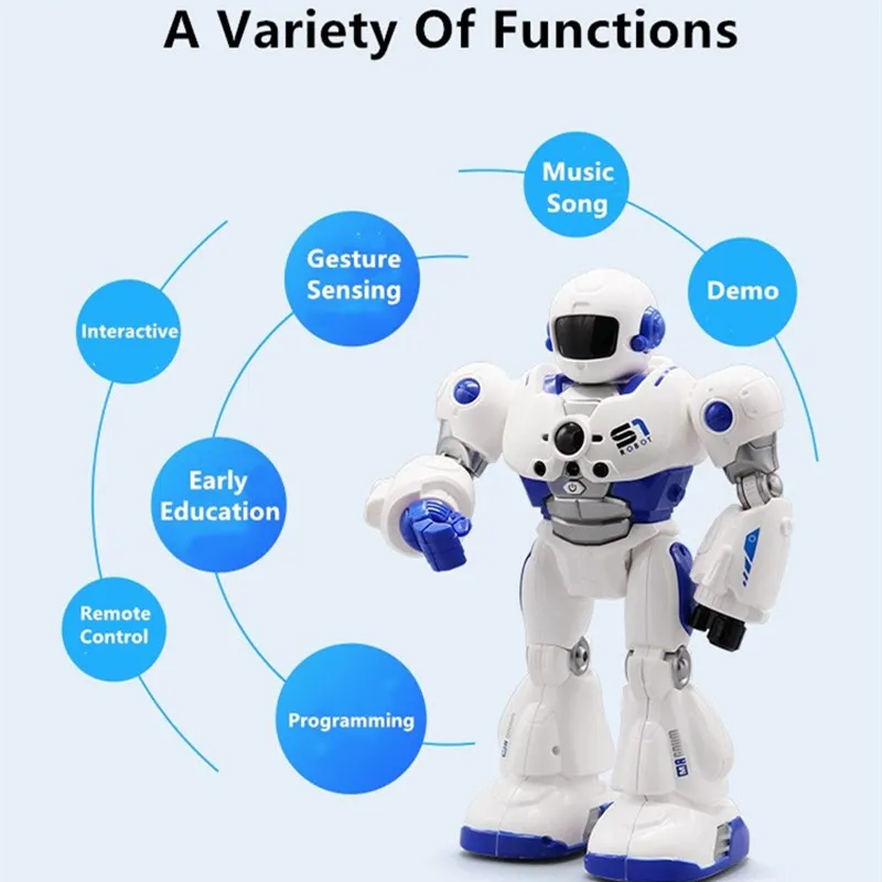 Gesture Induction Electric Early Education RC Robot Simulation Walking Intelligent Programming Remote Control Child Toy | Игрушки и