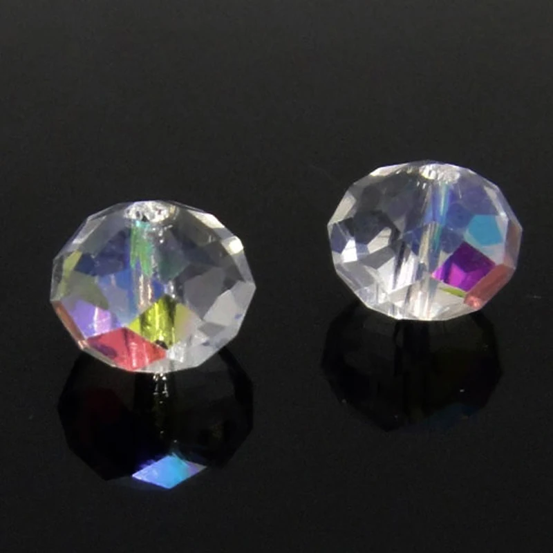 Австрийские хрустальные бусины Rondelle граненые стеклянные бусины-разделители для