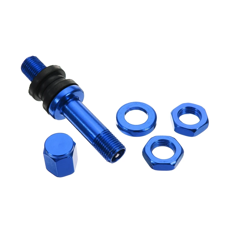

4pcs TR48E Bolt-in Auto Car Tubeless Wheel Tire Valve Stems Dust Caps