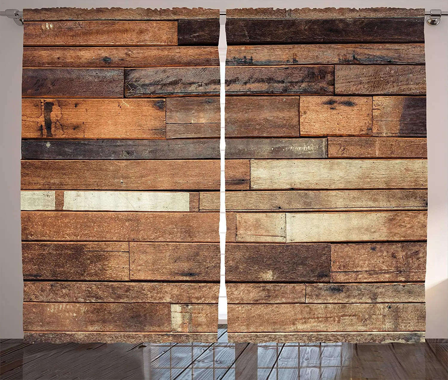 Деревянные занавески деревенские доски для пола с принтом гранж вид фермерский