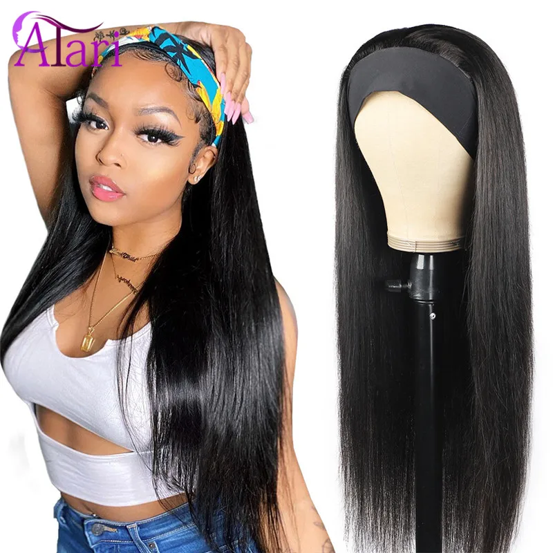 

Atari Color 27/99J Ombre Wigs Straight Headband Wig Human Hair Wigs Brazilian Hair Wigs for Black Women 180 Density Full Wigs