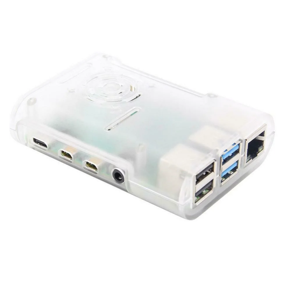 Raspberry Pi 4 Model B Black/Transparent ABS Case Enclosure Box with Cooling Fan | Компьютеры и офис