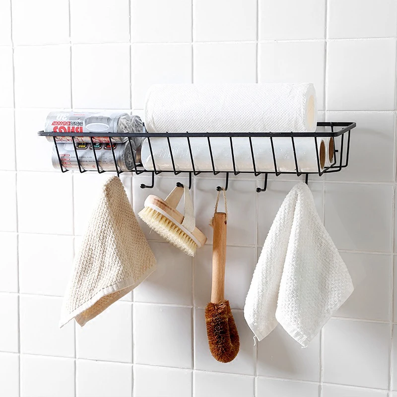 Железная кухонная корзинка для хранения разного настенного органайзера Полка