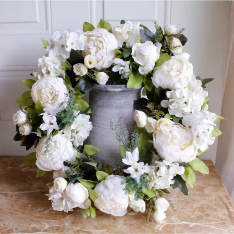 

Door Wreath Large Garland Artificial Flower Hanging Door Decoration Home Decoration Farmhouse Wedding Decoration
