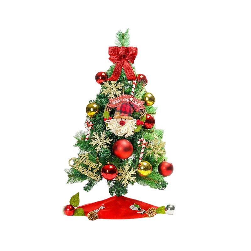 

Искусственное дерево со светодиодами, 100 см, украшение для стола и аксессуары, Рождественский Декор