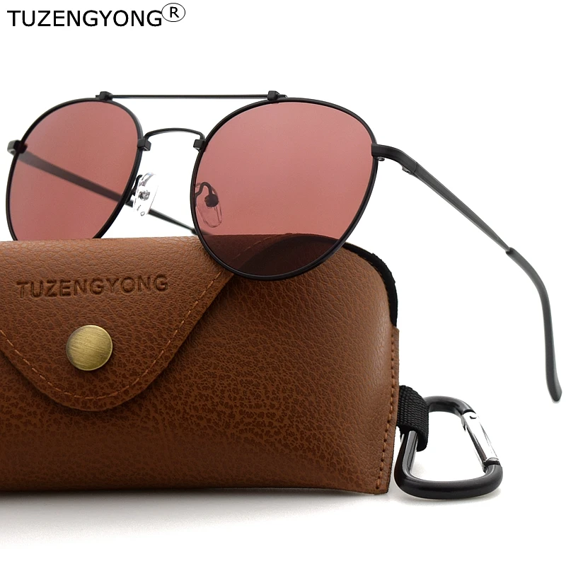 

Поляризованные солнцезащитные очки TUZENGYONG UV400 для мужчин и женщин, овальные модные солнечные очки в литой оправе, для вождения, рыбалки, 2020