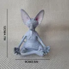 Причудливая медитация, Сфинкс статуя кота, коллекционный дзен, Йога, поза Будды, статуэтки для офиса, сада, домашнего декора, Тоторо #132