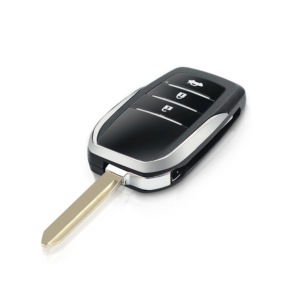 Модифицированный флип-чехол KEYYOU на 2/3 кнопок для Toyota RAV4 Avalon Echo Prado Tarago Camry TOY43 TOY47 Fob