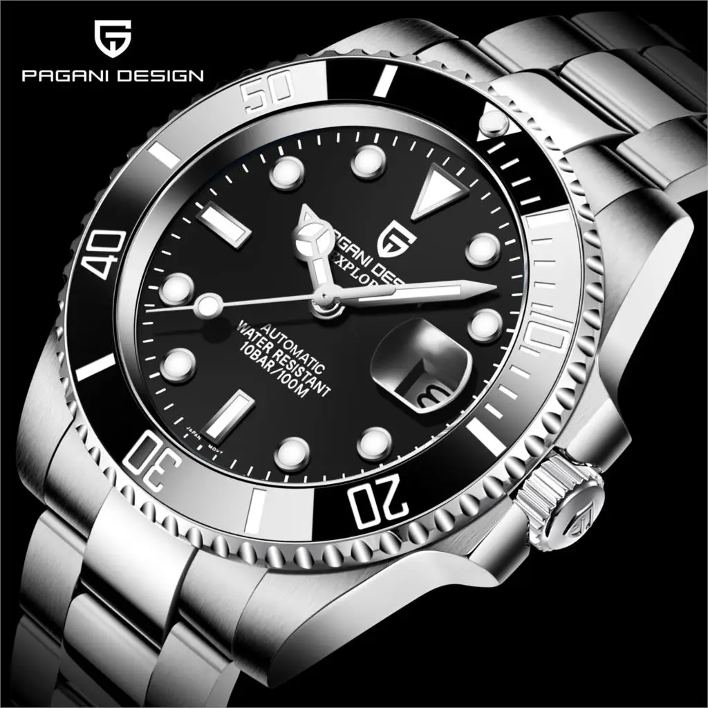

2021 PAGANI Design New Top Luxury Brand Men Quartz Busines Watch Stainless Steel Sapphire Glass Waterproof Calendar Sports Watch