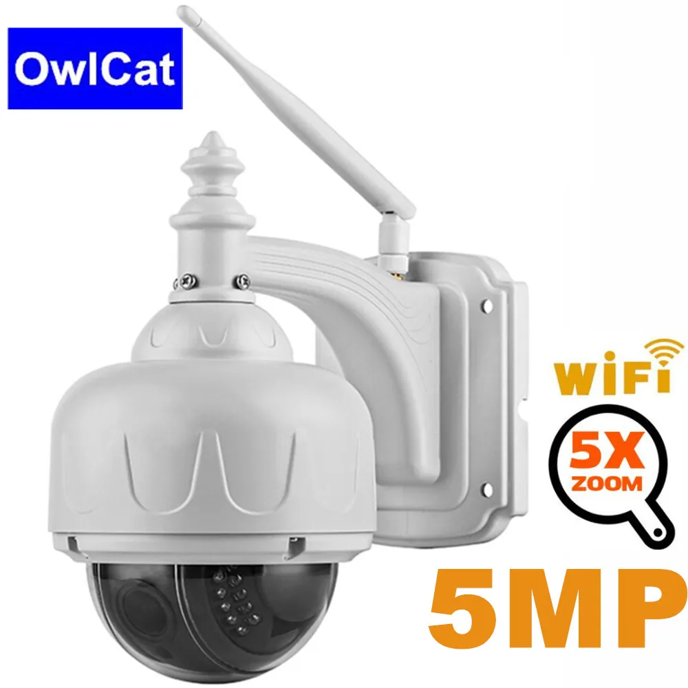5MP Wifi камера наружная PTZ ip-камера 5X Zoom 1080p купольная CCTV камера безопасности ip-камера Беспроводная двухсторонняя аудио P2P ИК домашняя Surveilance
