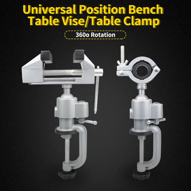 

NEWONE Universal Bench Vise Aluminium Alloy Mini Table Vice Clamp Screw Vise for DIY Craft Machine Fixed Repair Tools