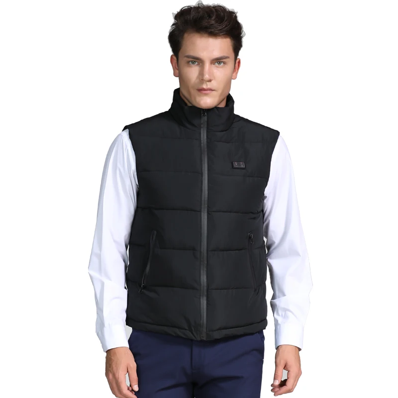 

Men Autumn Winter Smart Heating Cotton Vest Usb Infrared Electric Heating Vest Women Outdoor Flexible Thermal Winter Warm Jacket