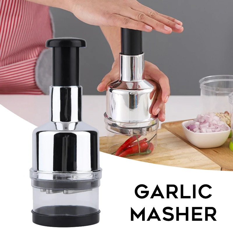 

Пресс для чеснока, резак для овощей, лука, многофункциональный измельчитель, практичные кухонные инструменты из нержавеющей стали TS1