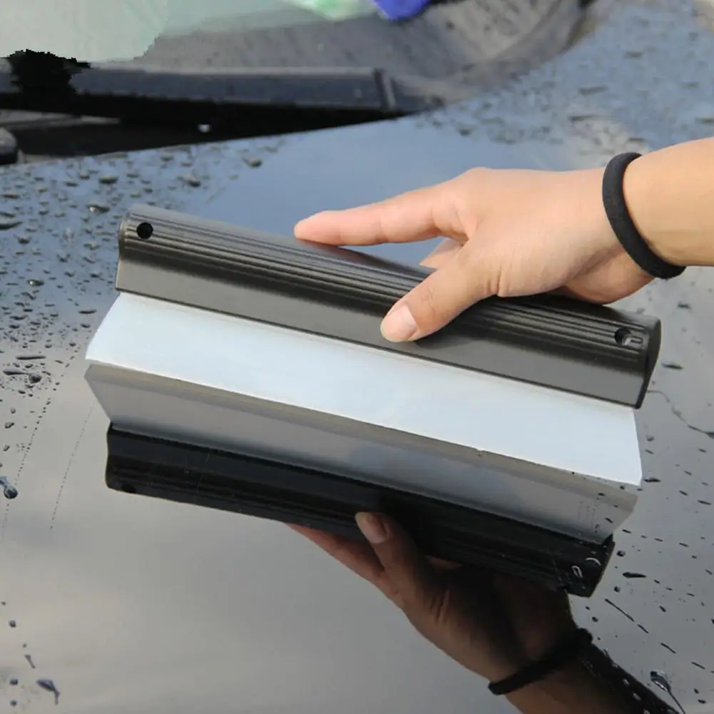 

Non-Scratch Flexable Silicon Wiper Car Cleaning Window Glass Scraper Handy Soft Window Wiper Drying Blade Kit Accessories