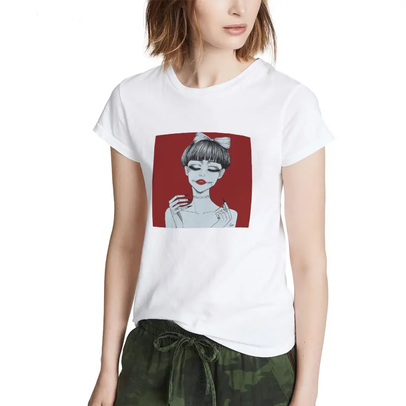 2020 футболка с рисунком Ангела из комиксов для девочек кавайная летняя уличная