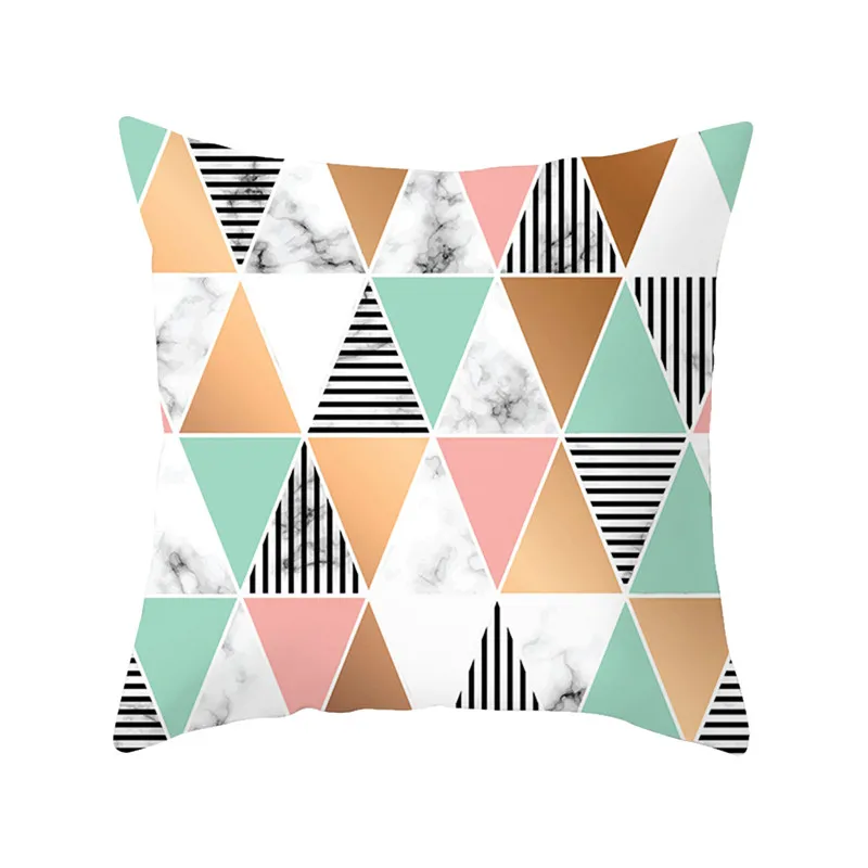 Наволочка Fuwatacchi Marble Pattern Series с рисунком Love Rose Diamond Patchwork для декорирования дома и стульев.