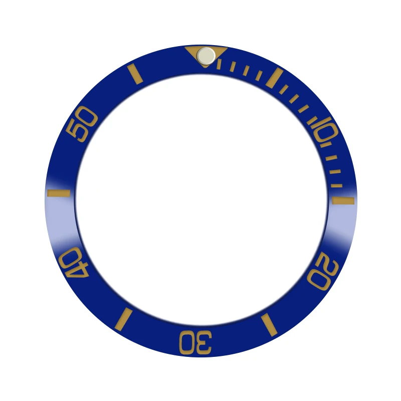 

Watch repair tool parts 38mm high quality blue ceramic bezel rotation for 40mm spare parts automatic table Q19
