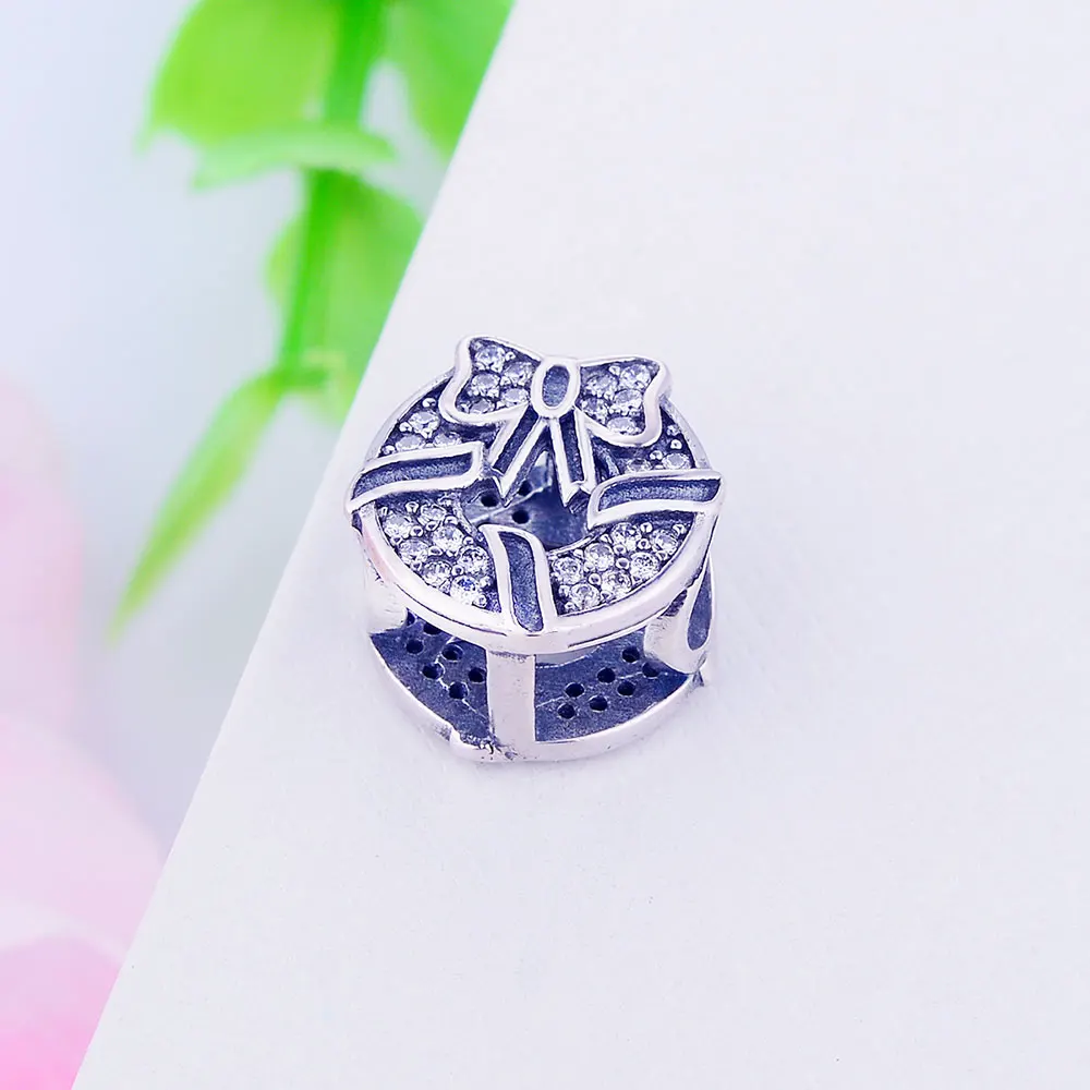 2020 Autumn Collection 925 Sterling Silver Bow knot Charm Beads Fits Original pan Charms Bracelet Jewelry Accessory | Украшения и