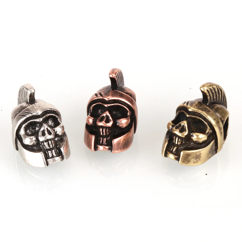 Бусины в виде черепа для изготовления ювелирных изделий медные бусины рукоделия
