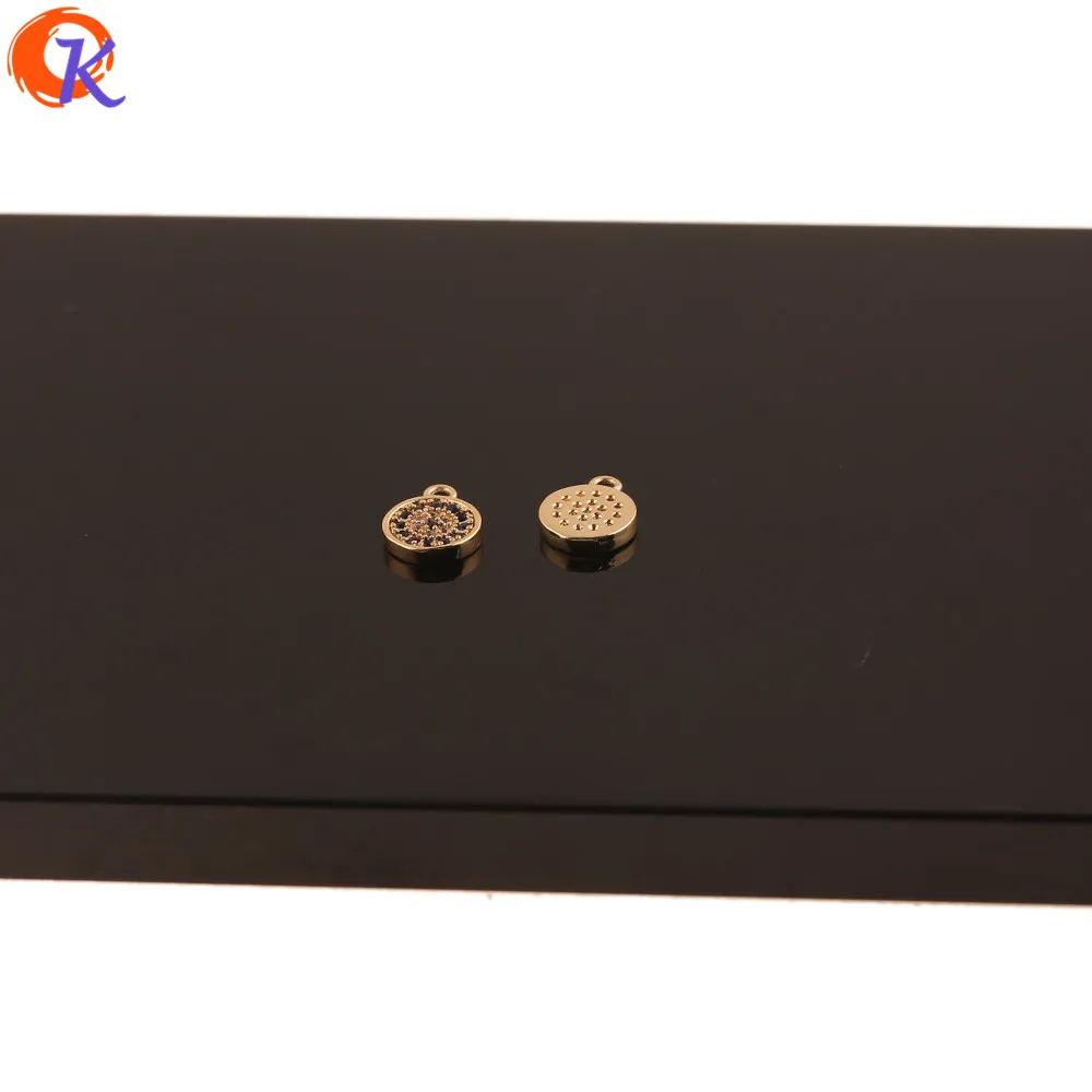 

Cordial Design 20Pcs 7*10MM Jewelry Accessories/DIY Making/Pendant/Genuine Gold Plating/Hand Made/Earring Findings/CZ Charms
