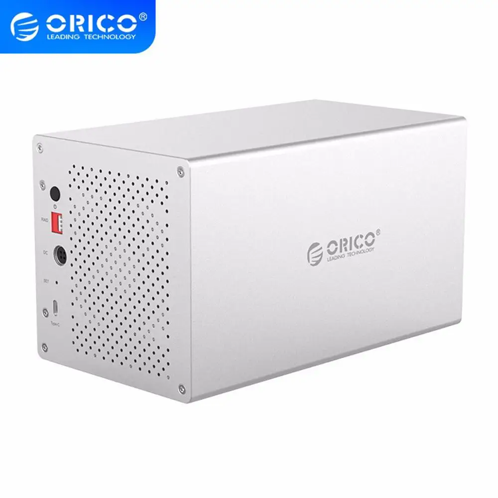 Док станция ORICO WS Series 3 5 'Ɗ Bay SATA к USB C с корпусом RAID HDD алюминиевая док для